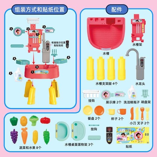 mimiworld机灵唐妮妮趣味洗菜菜动画同款女孩过家家玩具生日礼物 商品图3