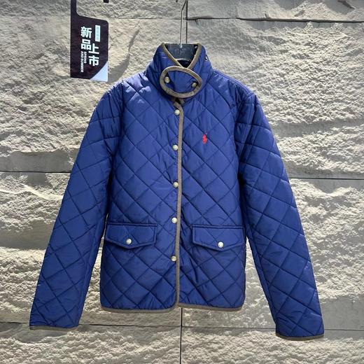 D120227复古时尚叙事学院风菱格绗缝棉服女款 商品图6