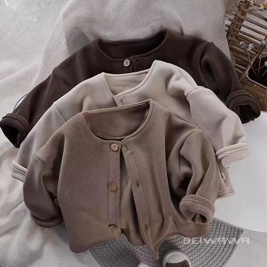 【GZ】无忧购秋冬儿童保暖一体宽松上衣休闲韩版加绒洋气外套G12（截单后3-5天发货) 商品图4