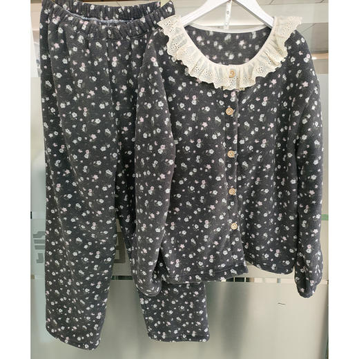 花边可爱领设计宅家绒绒家居服-纪念日百货门店同款167947941 商品图1