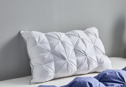 恐龙 全棉鹅绒包裹安芯枕  面料：100S全棉 填充：上层：白鹅绒(绒子含量95%) 下层：100%0.78D纤维 商品图0