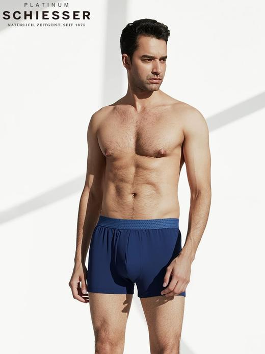 【超细莫代尔】SCHIESSER/德国舒雅铂雅男士93%超细莫代尔7%氨纶平角裤小裤99/25680T 商品图2