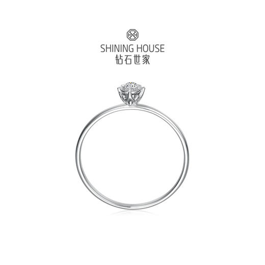 【甄选钻饰】【专享】钻石世家 [惜]系列 18K金钻石戒指 显钻钻石戒指简约钻戒 星芒切割镶嵌术 钻石世家专款钻饰（主石约0.03ct） 商品图3