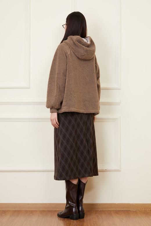 LNNNS 个性撞色羊羔绒保暖连帽外套 21895 商品图4