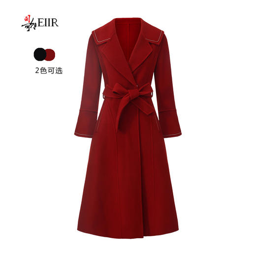 司歌翻领收腰大衣女外套Q90G2136 商品图1