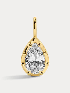 订购8周到｜Lili Claspe-Mara Pear-金色 锆石 吊坠［美国设计师］