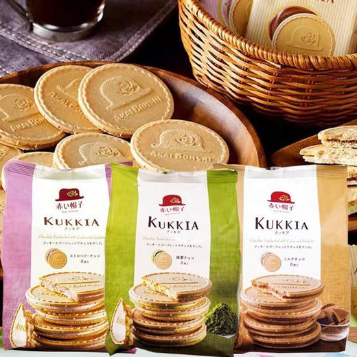 阡朋牛奶巧克力味/抹茶巧克力味/草莓白巧克力味夹心饼干72g香浓酥脆下午茶必备 150305/150306/150114 商品图0