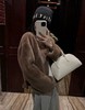 D120224冬季新款奶里奶气很好rua仿貂毛环保皮草毛毛外套 商品缩略图4