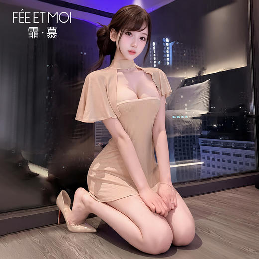 【情趣内衣】霏慕 纯欲恋语修身两穿连衣裙ZY174 商品图6