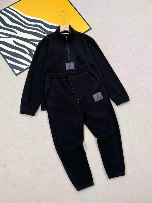 D120213男子2025冬季新款三色摇粒绒立领卫衣+长裤套装 商品图1