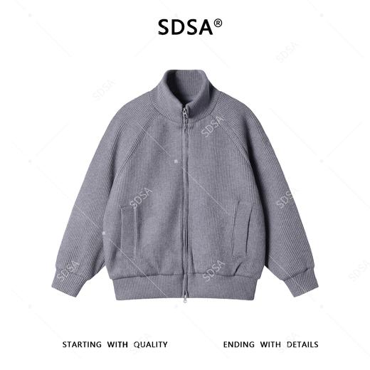 X022SDSA男士秋冬新款痞帅男装简约纯色立领毛衣羽绒服外套百搭时尚 商品图1