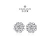 【极慕之星】【门店同款】钻石世家 18K金钻石耳饰 花好月圆系列钻石耳饰 商品缩略图2
