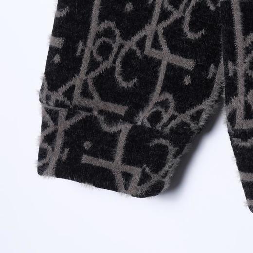 WY1468SDSA男士秋冬新款痞帅男装潮牌撞色绒毛抽象连帽卫衣百搭时尚上衣 商品图4