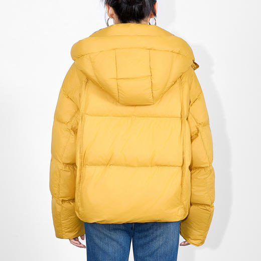 「高货wl」全新升级【铂金会员514/天猫689/差价175】(74106)洛诗琳气质双拉链设计短款面包服2025冬季连帽宽松羽绒服 商品图4