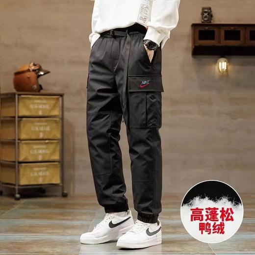 D120228冬季新品刺绣logo户外运动休闲保暖白鸭绒束脚裤 商品图1