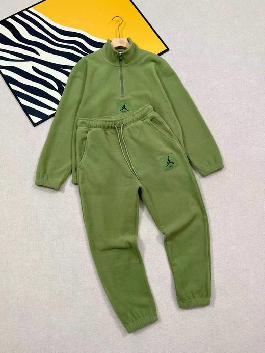 D120213男子2025冬季新款三色摇粒绒立领卫衣+长裤套装 商品图2