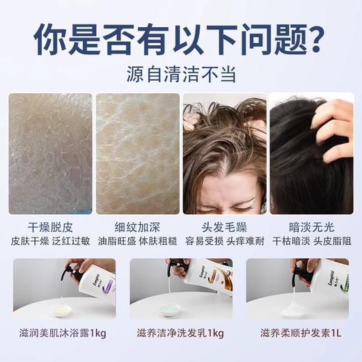 隆力奇洗发水沐浴露二合一大瓶家用男女通用洗发露洗头膏厂家批发 商品图3