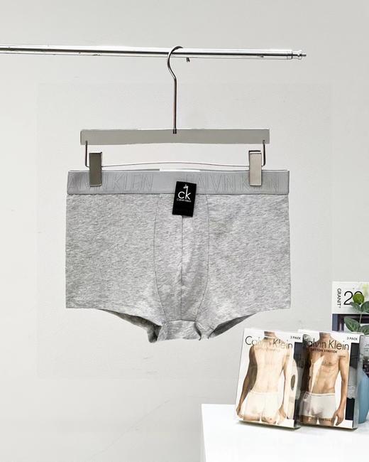 D120231一盒三条装2025新款立体提花腰边男士四角内裤 商品图9