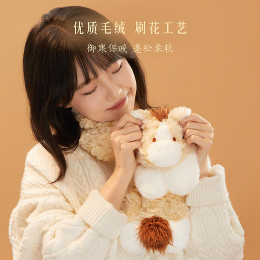 【故宫围巾】福气小马围巾女生冬可爱文创新年本命年保暖学生围脖 商品图5