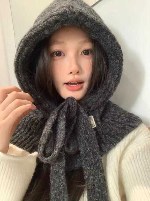 <曾小咸推荐>  韩版帽子围巾一体巴拉克拉法帽 日常88/件 活动59.99/件！！【预售款，预计3-15天发货】 商品图6