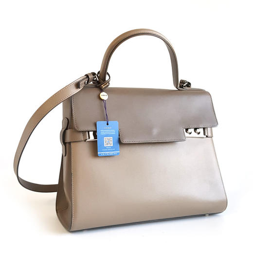 【95新】DELVAUX德尔沃Tempete大号灰色Tempete手提单肩包女士251125AK07 商品图1