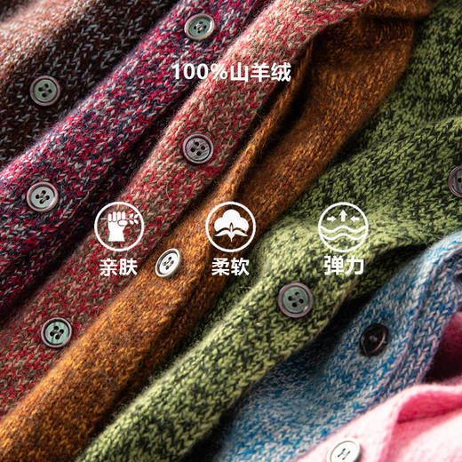 午后松茶~流苏毛毛球100%纯山羊绒开衫女花纱连帽外套CYR25163 商品图2