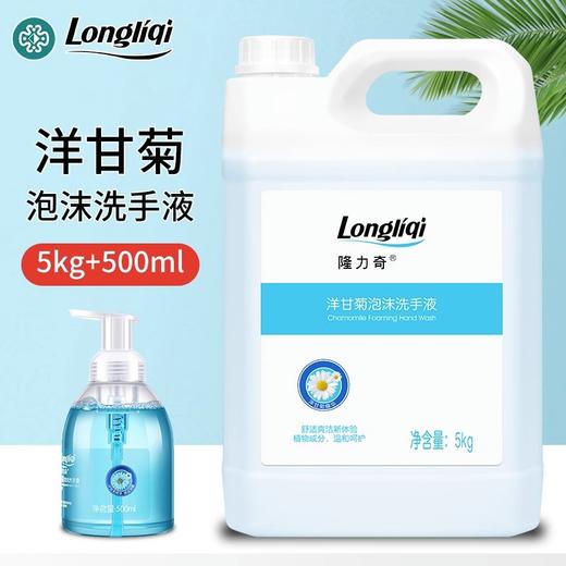 隆力奇大桶装补充装10斤家用商用酒店用洋甘菊5KG浓缩泡沫洗手液 商品图2