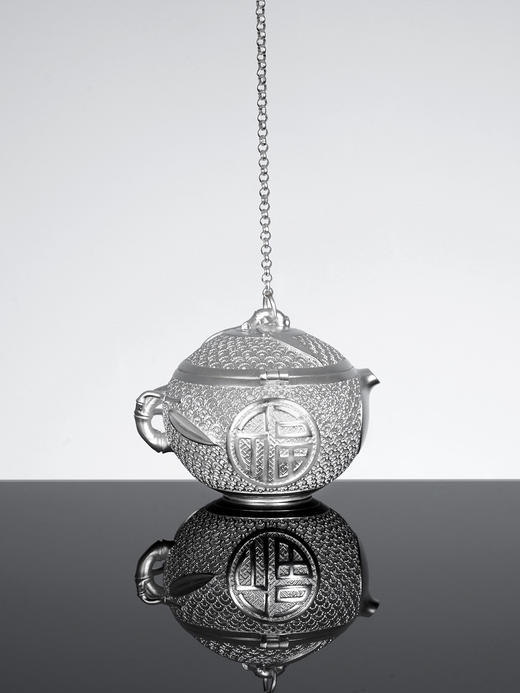 子佩集S999银【平安有福】茶包【PJ000523】纯银花丝茶漏2412 商品图0