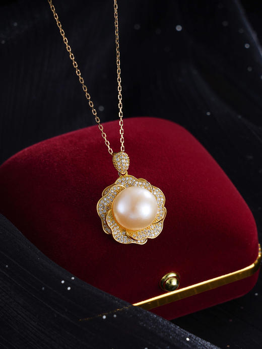 子佩集S925银珍珠吊坠【JYDZ075】纯银珍珠镀金(不含链)2412 商品图0