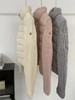 D120229新款防风保暖立领设计针织拼接羽绒服外套女 商品缩略图7