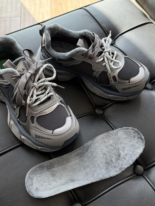 小怪兽加绒厚底增高5cm老爹鞋 商品图9