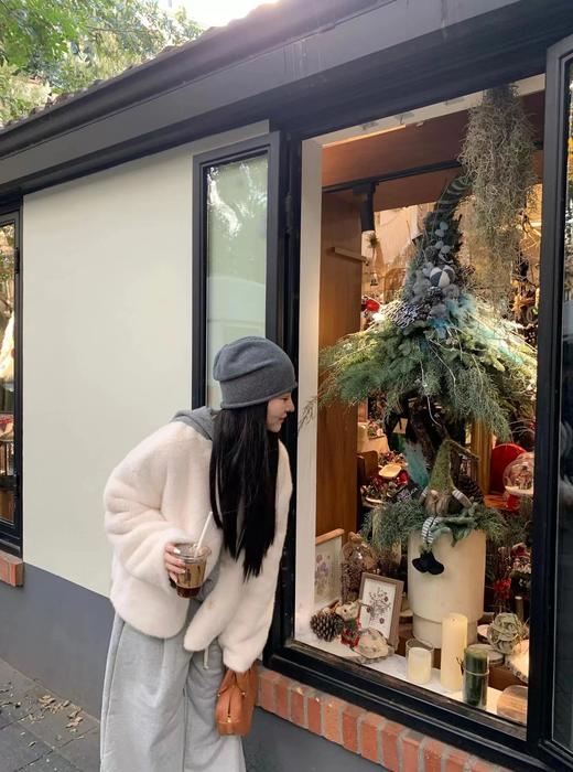 D120224冬季新款奶里奶气很好rua仿貂毛环保皮草毛毛外套 商品图10