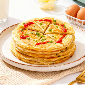 三全葱香手抓饼900g10片装 早餐半成品家庭早点儿童煎饼面点速食食品