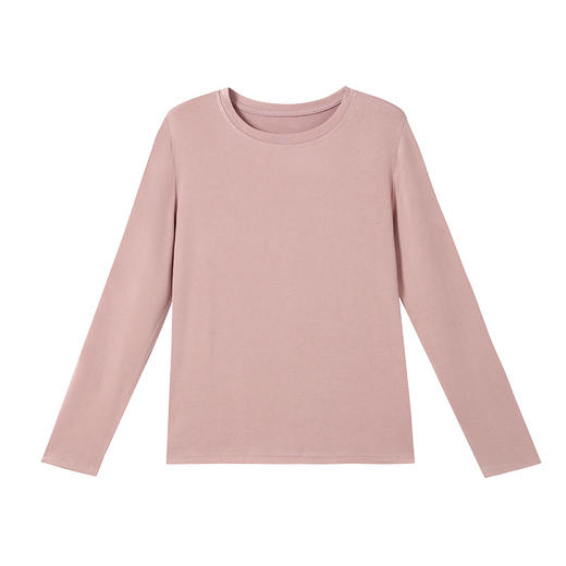 【69元2件】女士秋冬天丝棉针织衫 纯色圆领百搭简约薄款内搭上衣 商品图9