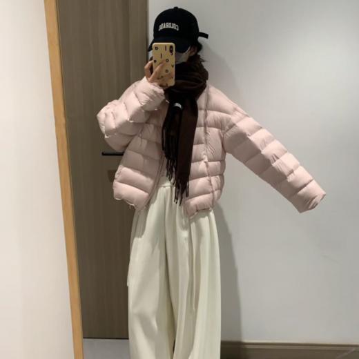 2025新款百搭90白鸭绒轻薄巨好看连帽排骨羽绒服 商品图6