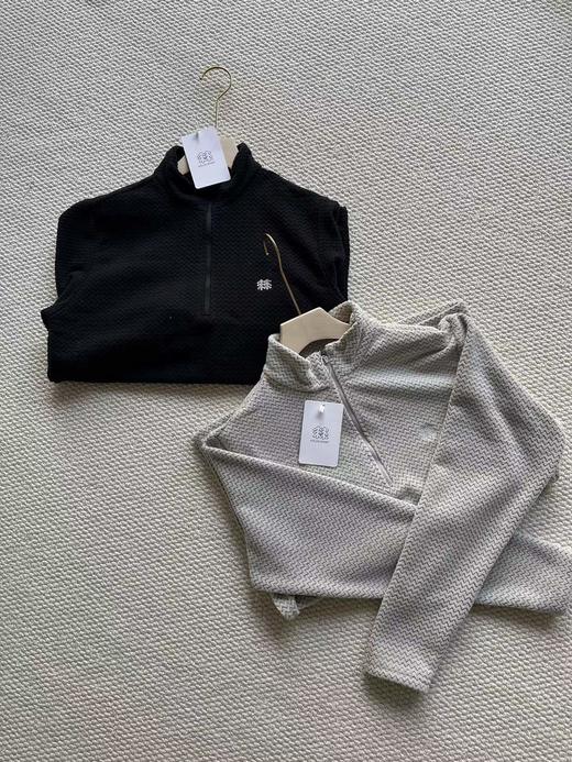 D120233秋冬户外休闲衣百搭男士SOTSOT高领水波纹半拉链卫衣 商品图2