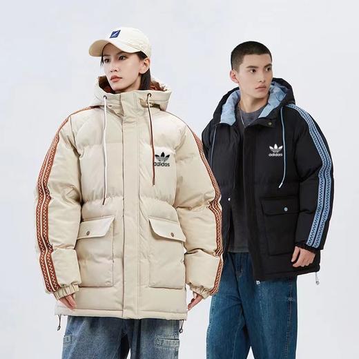 D120221冬季休闲运动款加厚保暖连帽棉衣情侣棉服 商品图3