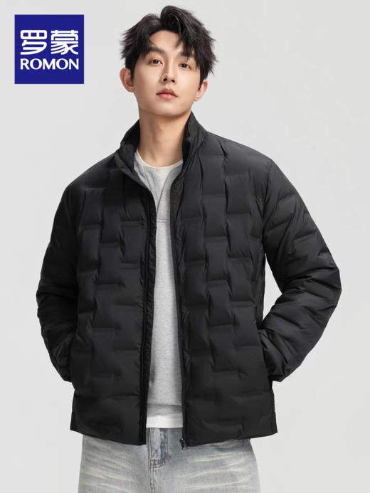 罗蒙轻暖系90白鸭绒羽绒服 男士短款2025新款冬季薄款便携保暖轻便秋冬装外套2519 商品图1