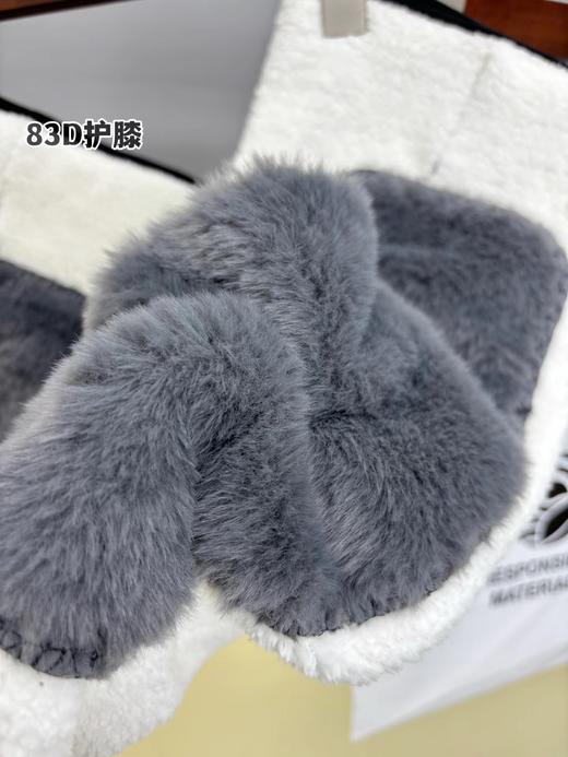 D120202一包2条，冬季B备加长加厚保暖魔术贴固定兔毛护膝 商品图11