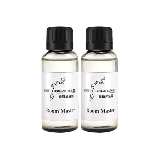 30ml白茶一次性洗发水沐浴露高档酒店宾馆民宿美容院专用小瓶便携 商品图4