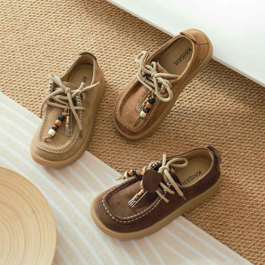 【KAISER 袋鼠鞋】丑萌慵懒松弛感厚底/波西米亚风厚底勃肯鞋半拖 商品图6