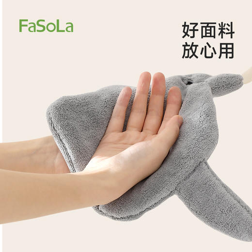 FaSoLa可爱擦手巾挂式吸水加厚卫生间擦手帕毛巾小方巾厨房抹布拾光擦手巾 商品图3