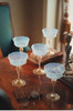 【已售】独角鹿西洋古董20世纪初意大利出品点金工艺装饰奶白色香槟杯（5件） 商品缩略图2