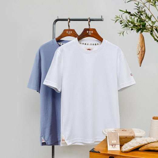 【纪念款定制袖标】上纺拾柒棉 金木棉T恤 匠心工艺 商品图0