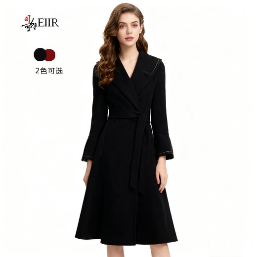司歌翻领收腰大衣女外套Q90G2136 商品图0