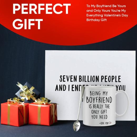 高品质白色陶瓷杯 配不锈钢勺 330ml 商品图5