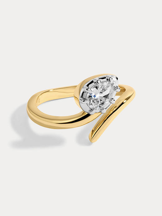 订购8周到｜Lili Claspe-Drew-德鲁 双色 锆石 戒指［美国设计师］ 商品图2