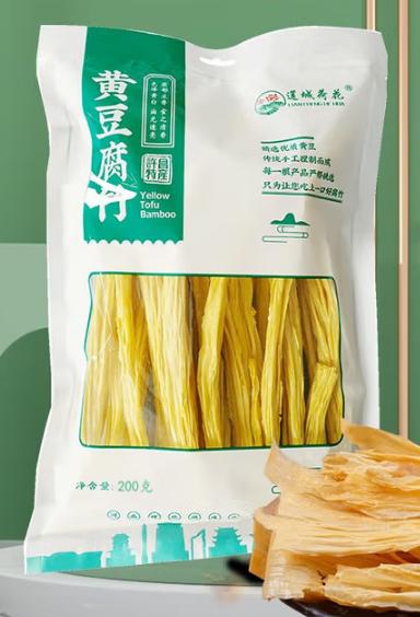 荷花鲜食腐竹900g*16袋 商品图0