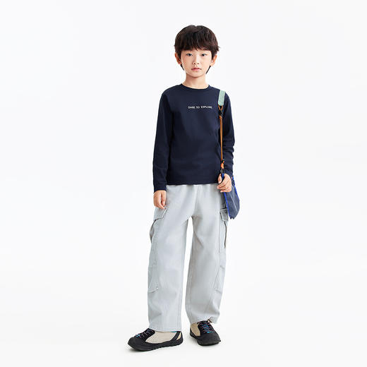 男童全腰梭织单裤春季新款安奈儿童装EB616544 商品图3