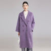 ZZ  701Z拉毛羊绒大衣西装领温柔长毛羊毛呢外套 商品缩略图0